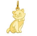 Kätzchen Katze Kettenanhänger echt Gold