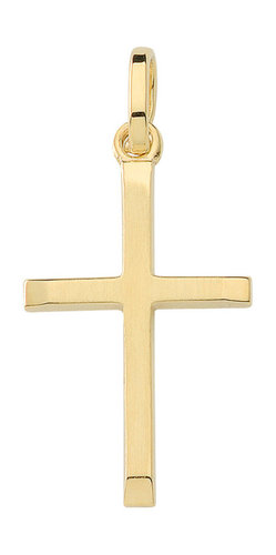 Zartes schlichtes Gold Kreuz