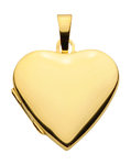 Echt Gold Medaillon in Herzform