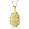 Ovales vergoldetes 925 Silber Medaillon 28mm groß