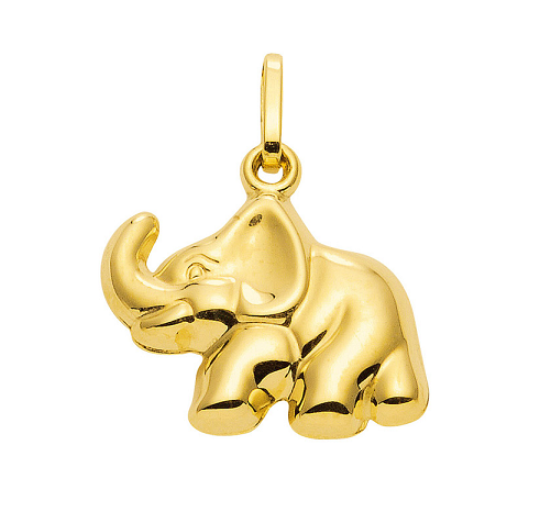 333 Gold Elefant Kettenanhänger 11,5 x 18,2 mm