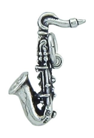 925 Silber Saxophon Kettenanhänger