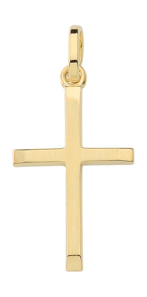 Zartes schlichtes Gold Kreuz