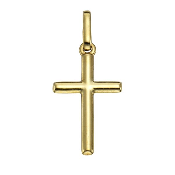 Schlichter Kreuz Kettenanhänger 2,6 cm lang