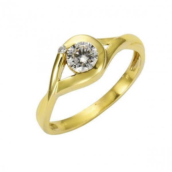 Sehr schöner Zirkonia Ring in echtem 333 Gold