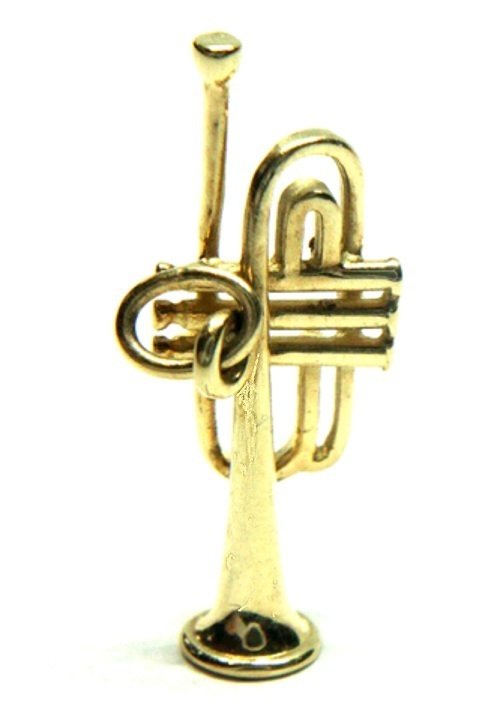 Trompete Kettenanhänger in 333 Gold